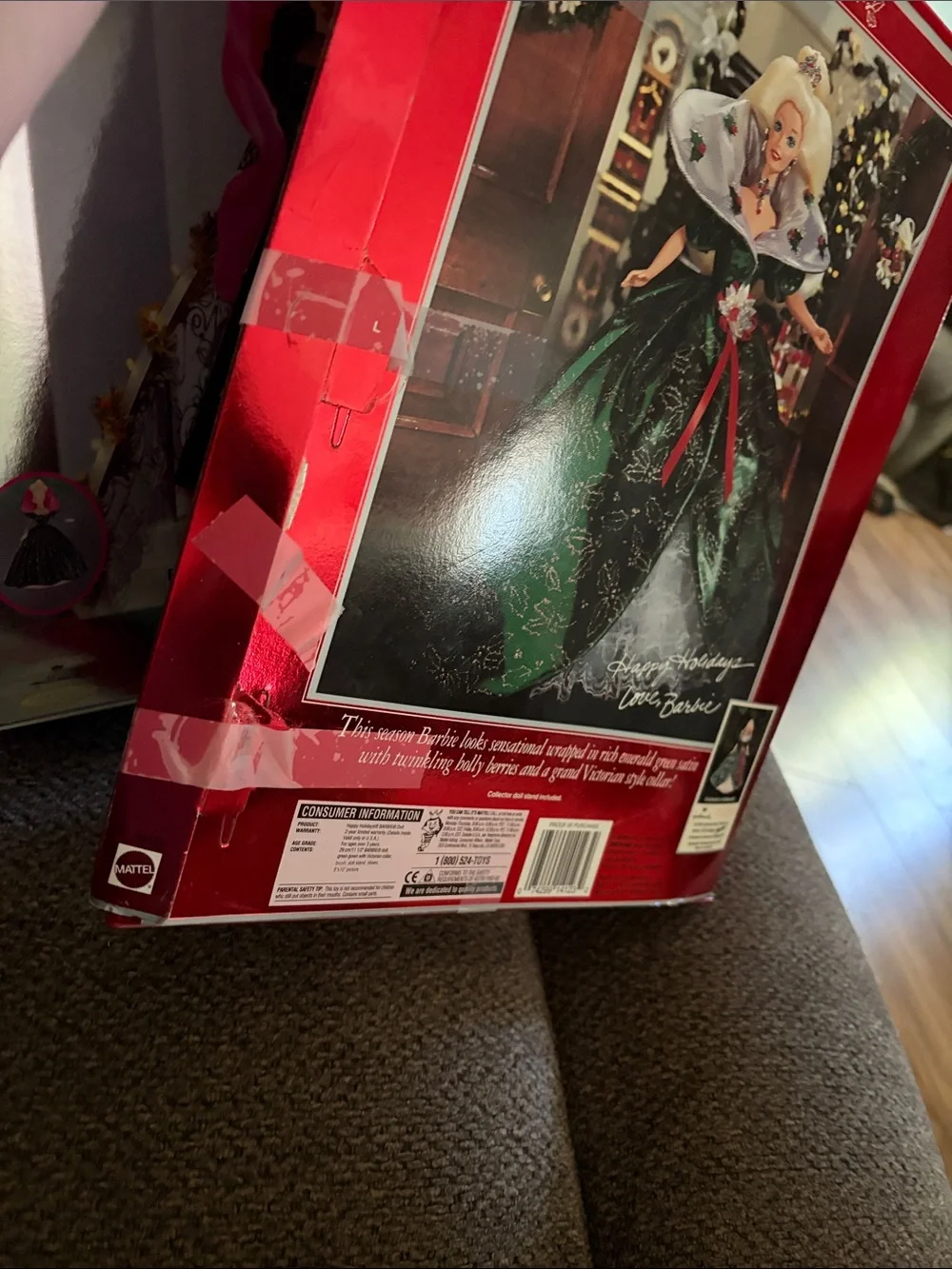 Barbie Teal and Red Holiday Special Edition Doll